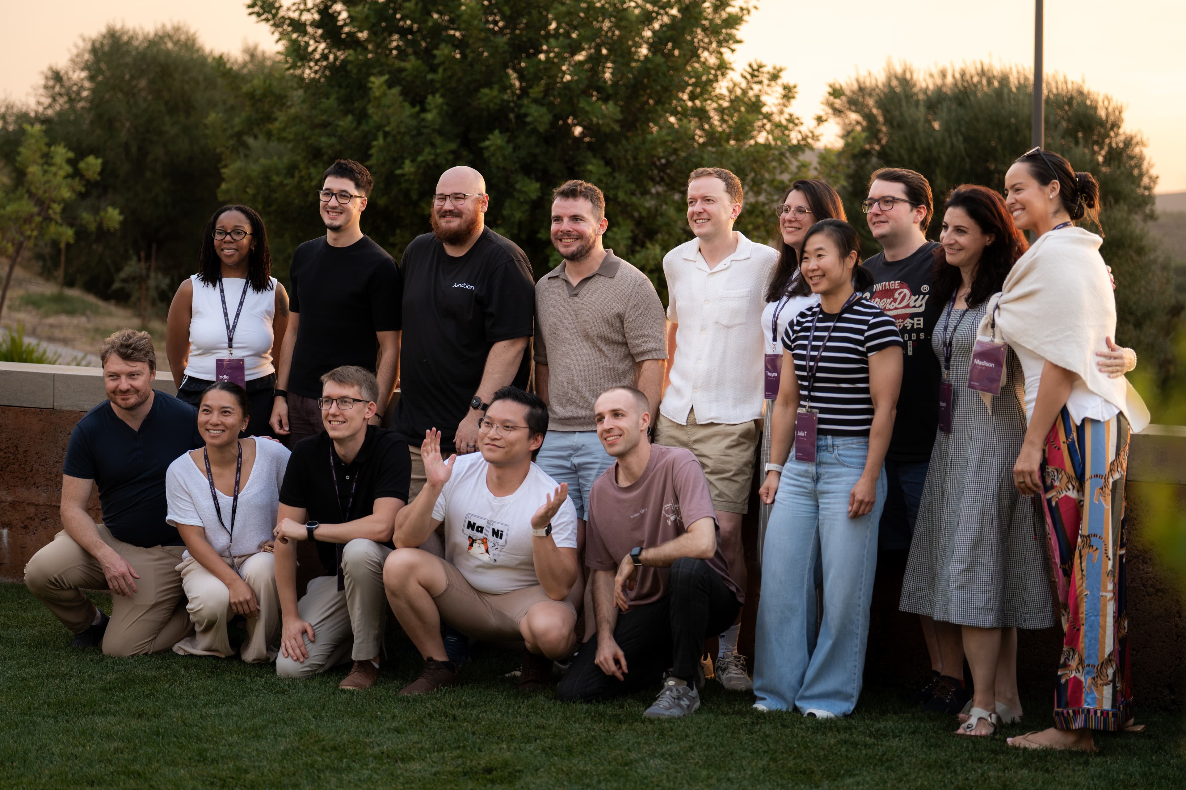 Team group photo outdoors