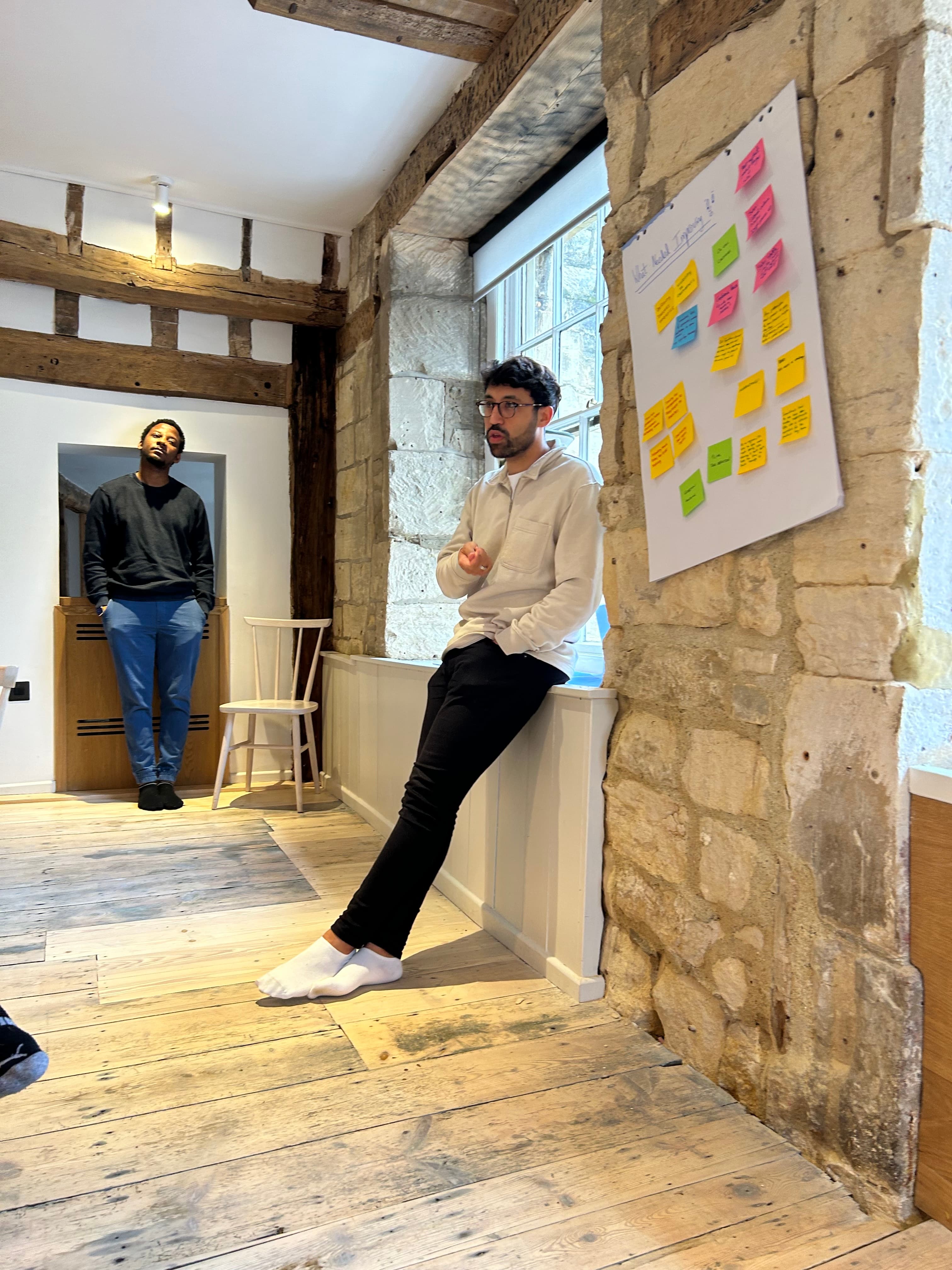 Team member presenting